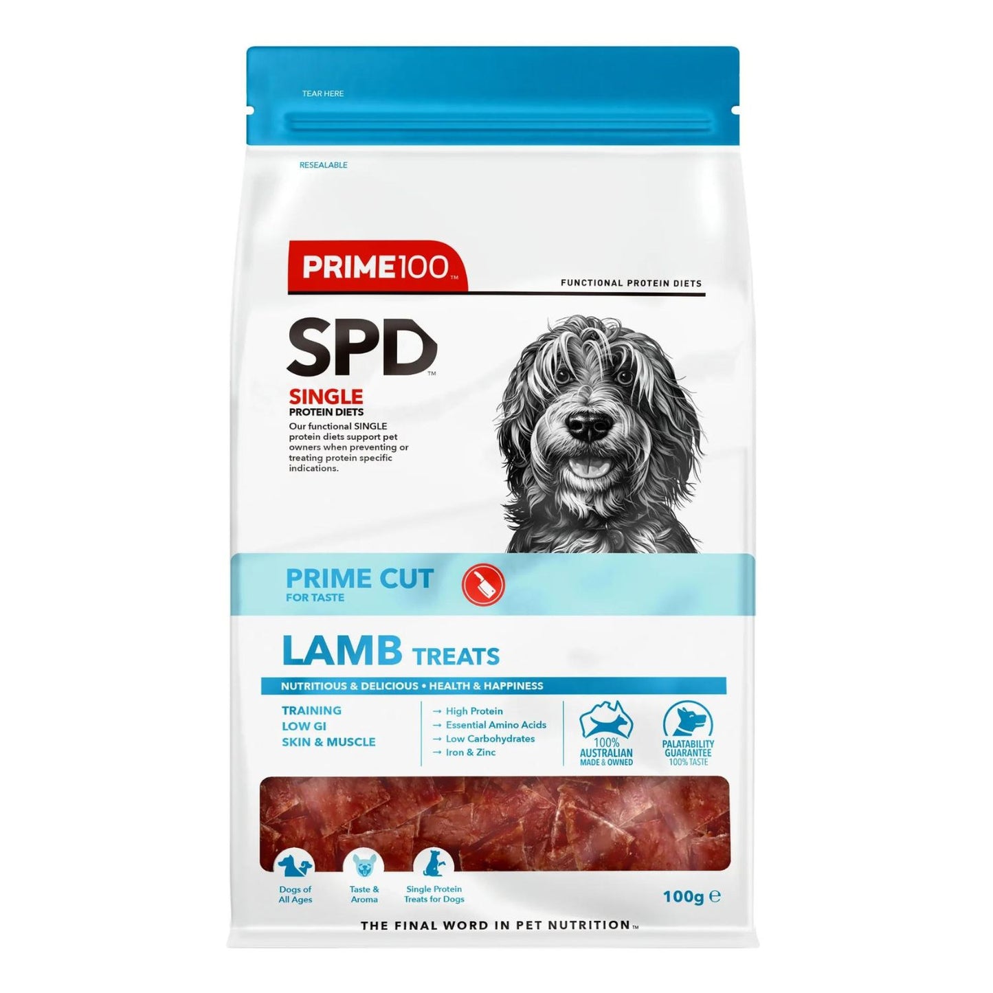 SPD Prime Cut Dog Treats | Lamb