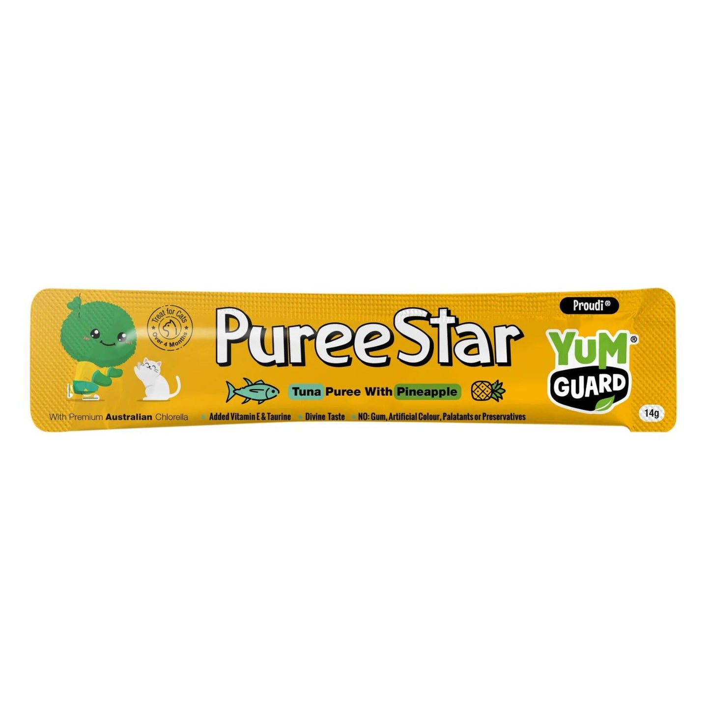 YumGuard Puree Star Cat Treat | Tuna & Pineapple