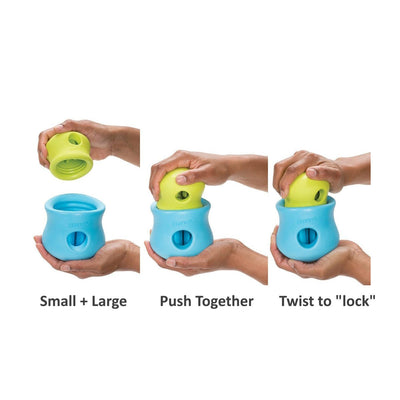 Toppl Tough Dog Treat Toy Blue