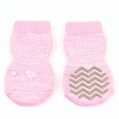 Water Resistant Non-Slip Dog Socks | Pink