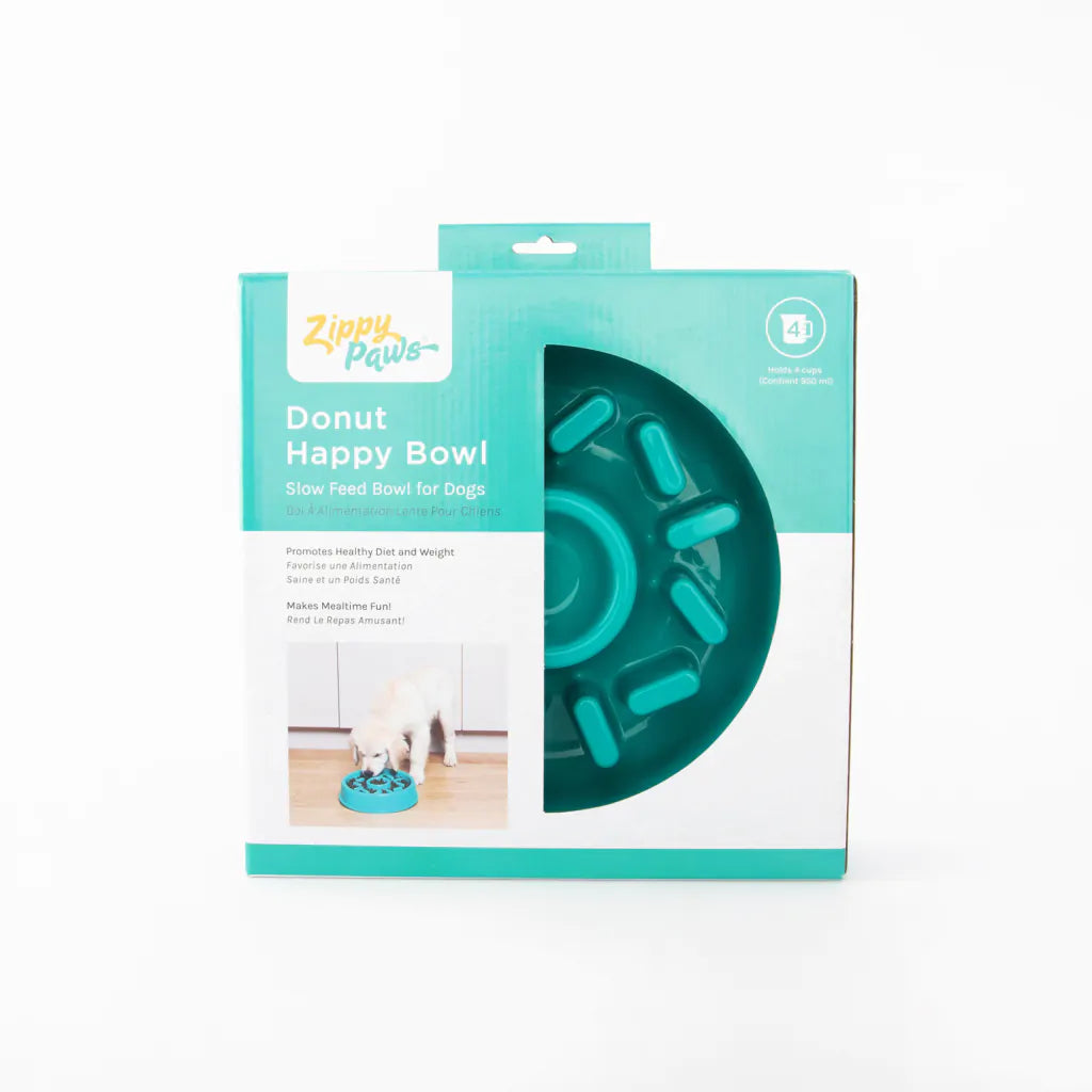 ZippyPaws Donut Happy Bowl - Slow Feeder for dogs