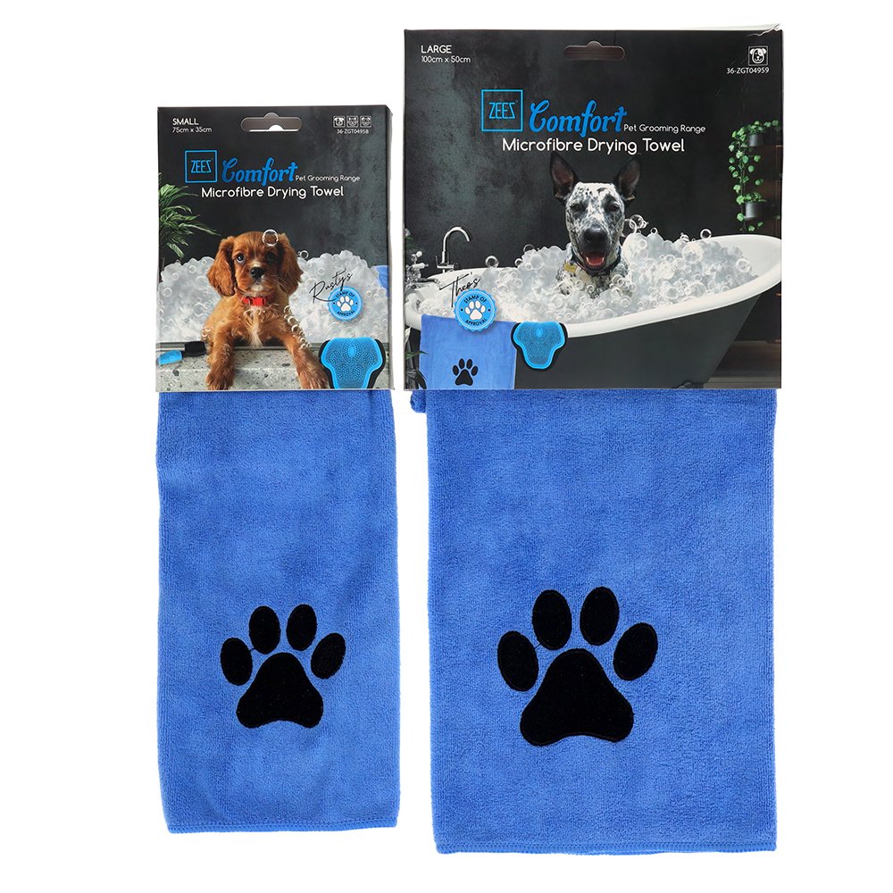 Zeez Comfort Microfibre Dog Towel - Peticular