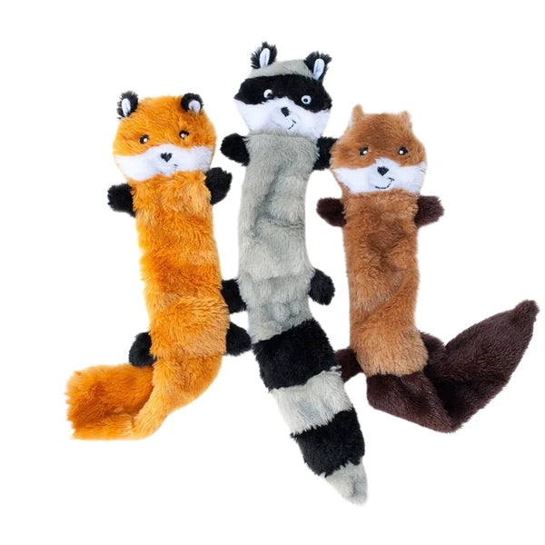 Zippy Paws | Skinny Peltz (Chipmunk, Lemur, Monkey | 3 Pack Large