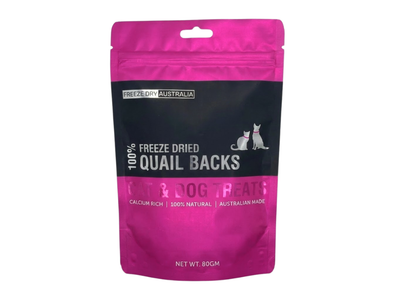 Freeze Dried Training Treats | Quail Backs