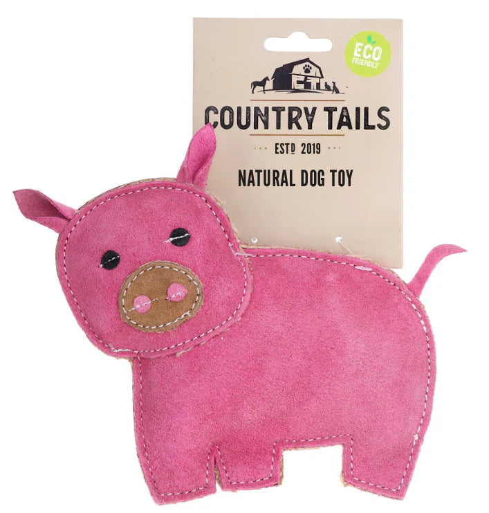 Country Tails Natural Dog Toy | Peggy Pig