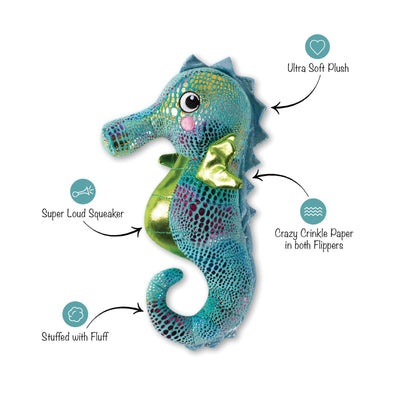 Shelly The Seahorse | Plush Dog Toy