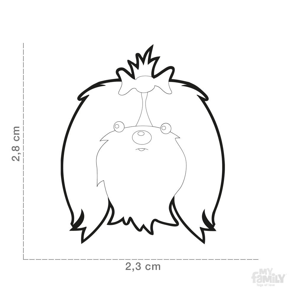 My Family Pet ID Tag | Shih Tzu + FREE Engraving | Peticular