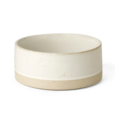 Natural White Stoneware | Dog Water Bowl