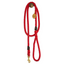 Red + Brass | All Weather Rope Dog Leash