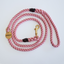 Rose Pink + Brass | All Weather Rope Dog Leash