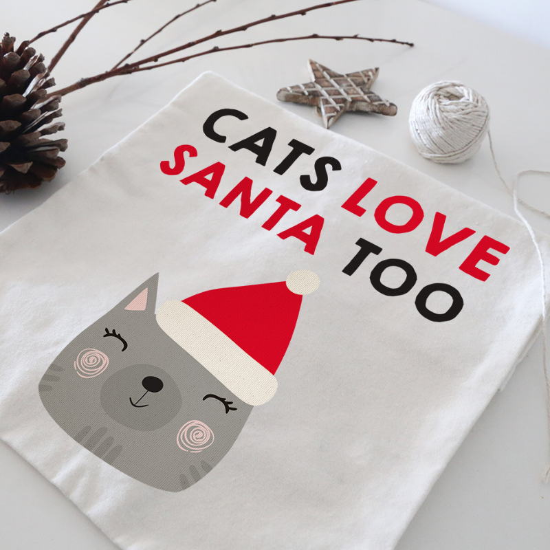 Santa Sack | Cats Love Santa Too