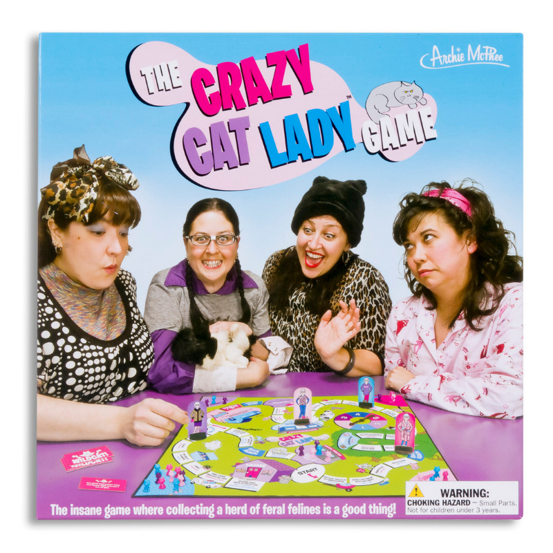 Archie McPhee Crazy Cat Lady Board Game | Peticular