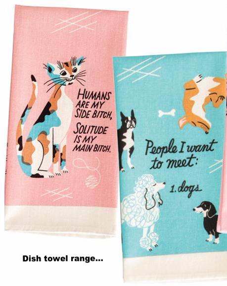 Blue Q Dish Towel | Humans Are My Side Bitch | Peticular