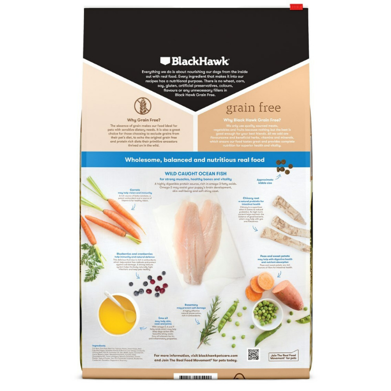 Black Hawk Grain Free Puppy Food Ocean Fish Peticular
