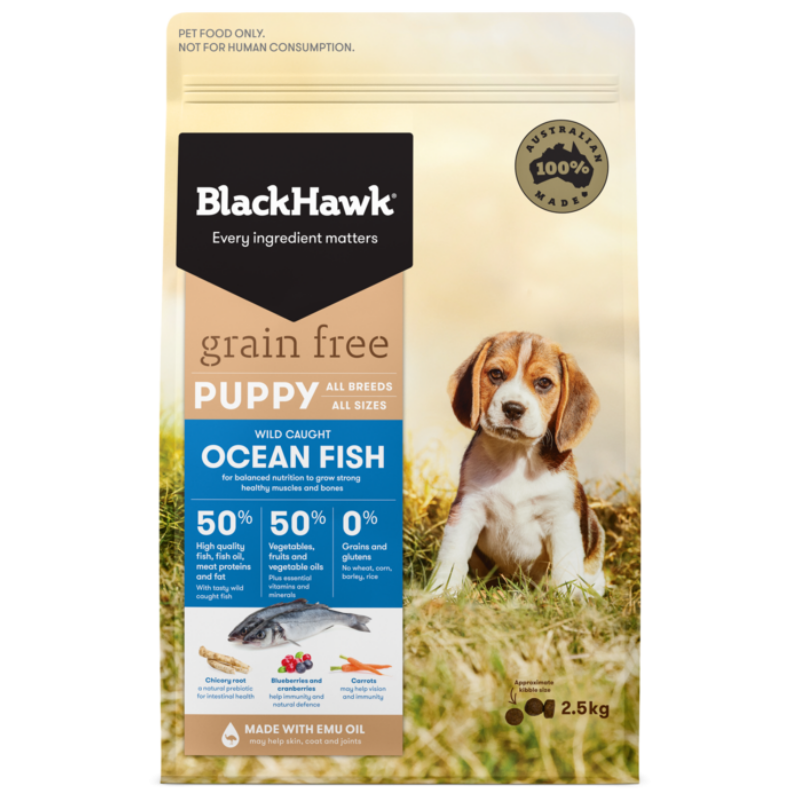 Black Hawk Grain Free Dog Food | Puppy Ocean Fish | Peticular