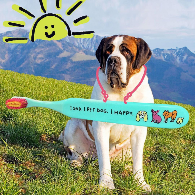 Happy dog toothbrush best sale