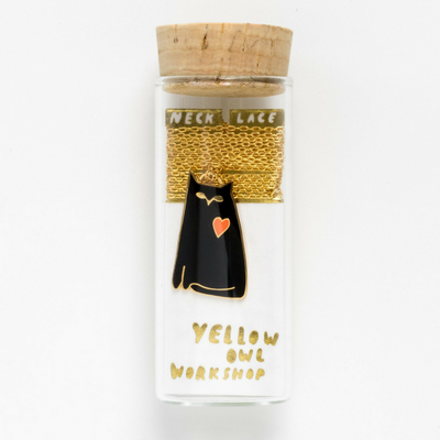 Yellow Owl Workshop Cat Love Necklace | Peticular