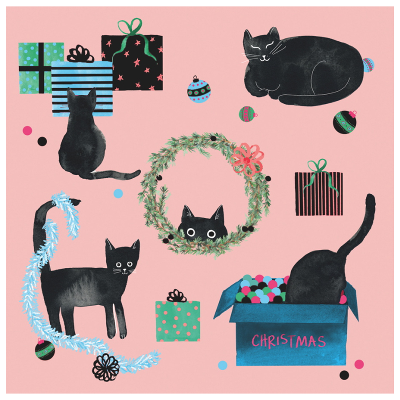 Christmas Card Box | Cat Mischief