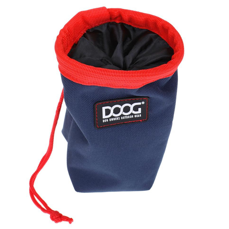 DOOG Small Good Dog Treat Pouch Navy Red Peticular