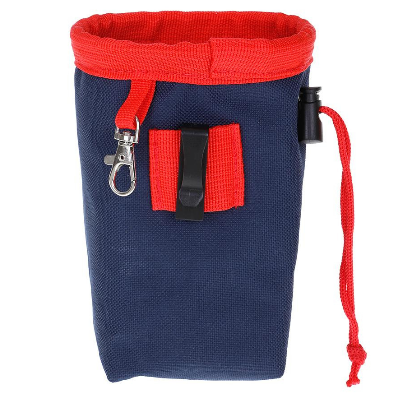 Small Good Dog Treat Pouch | Navy & Red