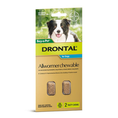 Bayer Drontal Dog Allwormer Chewable | Peticular