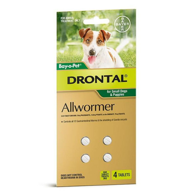 Bayer Drontal Dog Allwormer Tablets | Small Dog & Puppy | Peticular