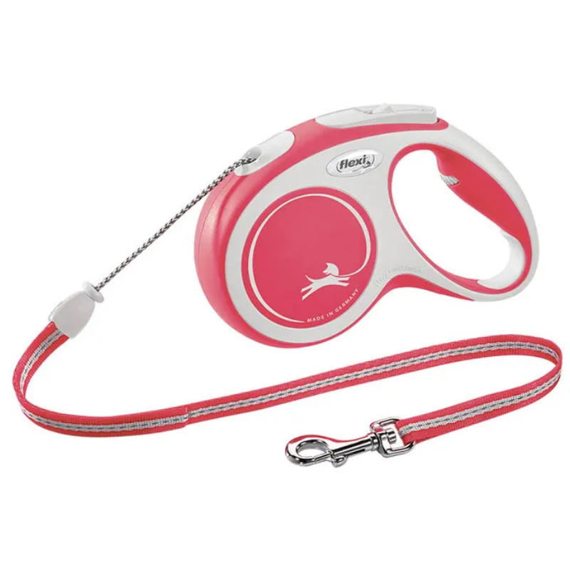 Retractable Dog Lead | New Comfort Cord Red