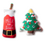 Santa Ready Christmas Dog Toy Set