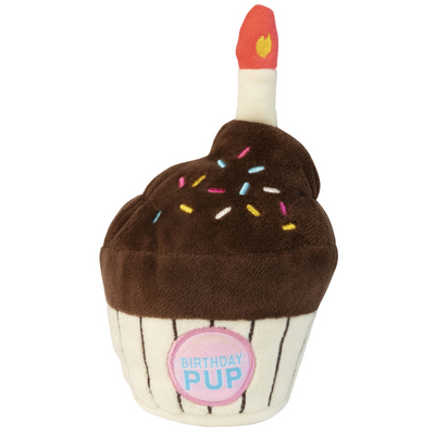 Birthday Cupcake Plush Dog Toy