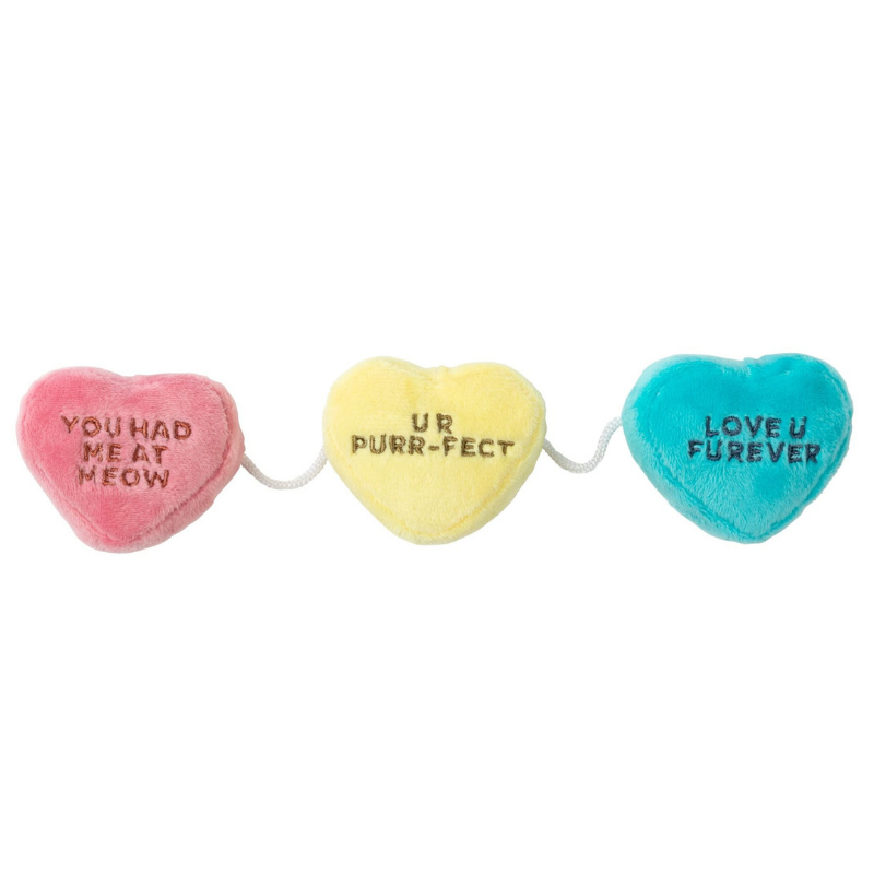 Candy Hearts Catnip Cat Toy