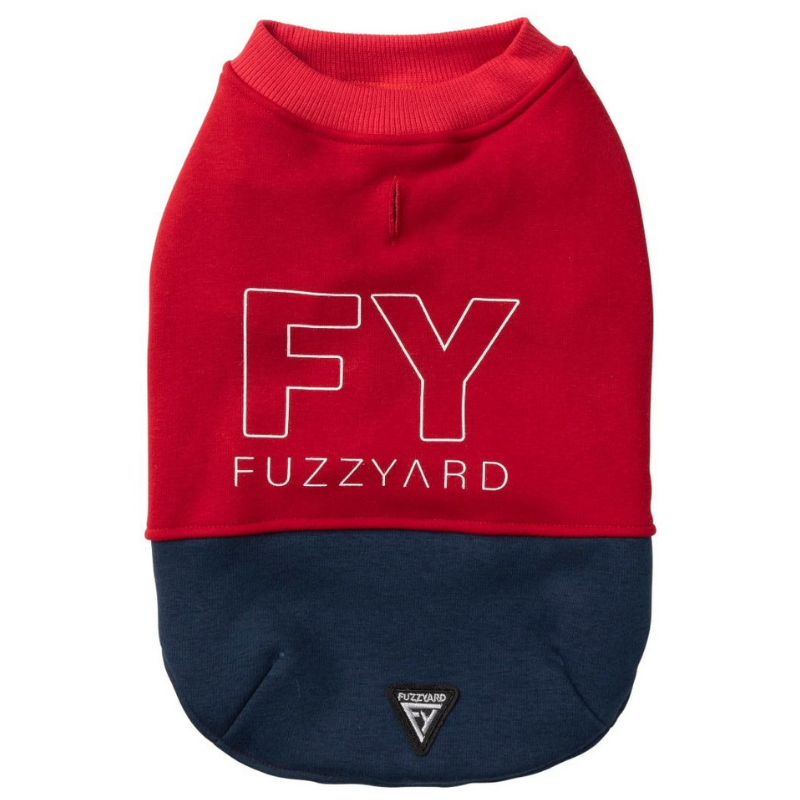 FY Track Sweater | Red + Navy