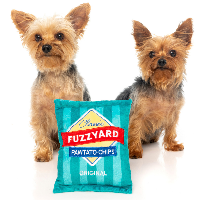 FuzzYard Pawtato Chips Plush Dog Toy | Peticular