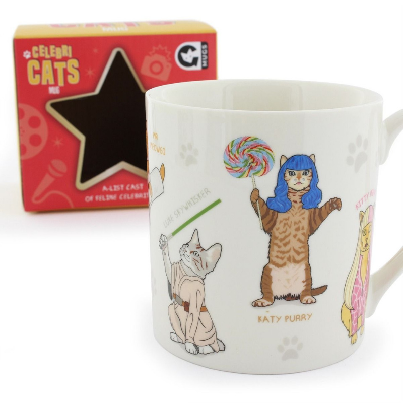 Curated Celebri Cats Mug | Peticular