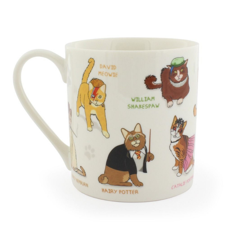 Curated Celebri Cats Mug | Peticular