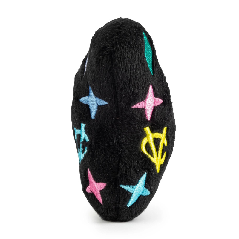 Plush Dog Toy | Black Monogram Chewy Vuiton Bone