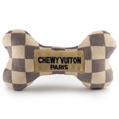 Plush Dog Toy | Checker Chewy Vuiton Bone
