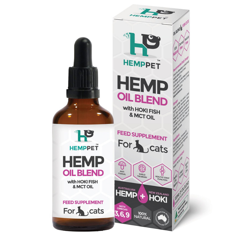 HempPet Hemp Oil Blend With Hoki Fish & MCT Oil For Cats | Peticular