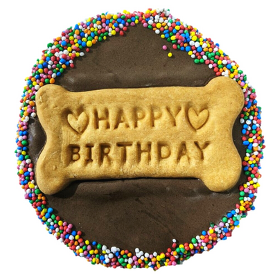 Dog Birthday Cake Cookie | Carob