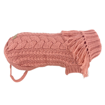 Coachella Knit Dog Jumper | Salmon