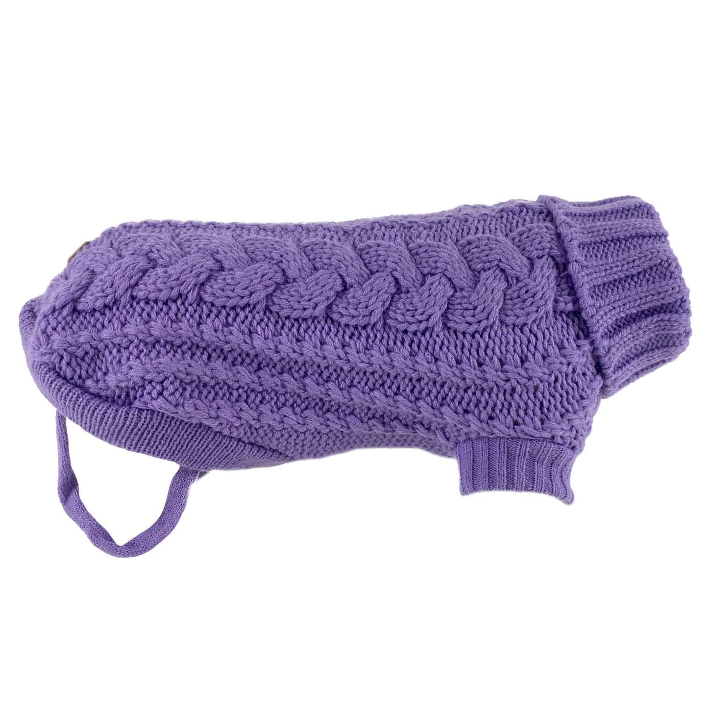 French Knit Dog Jumper | Lavender