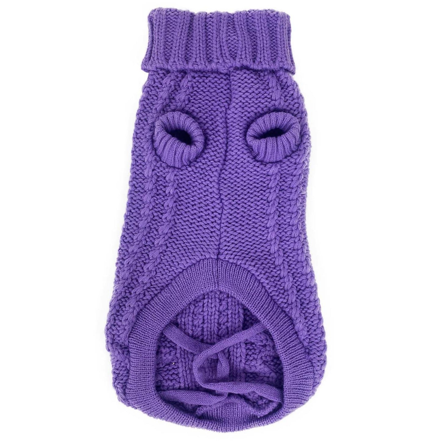 French Knit Dog Jumper | Lavender