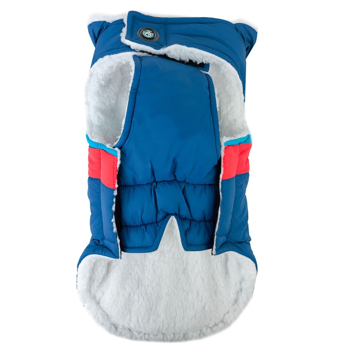 Lightning Bolt Waterproof Dog Coat | Blue