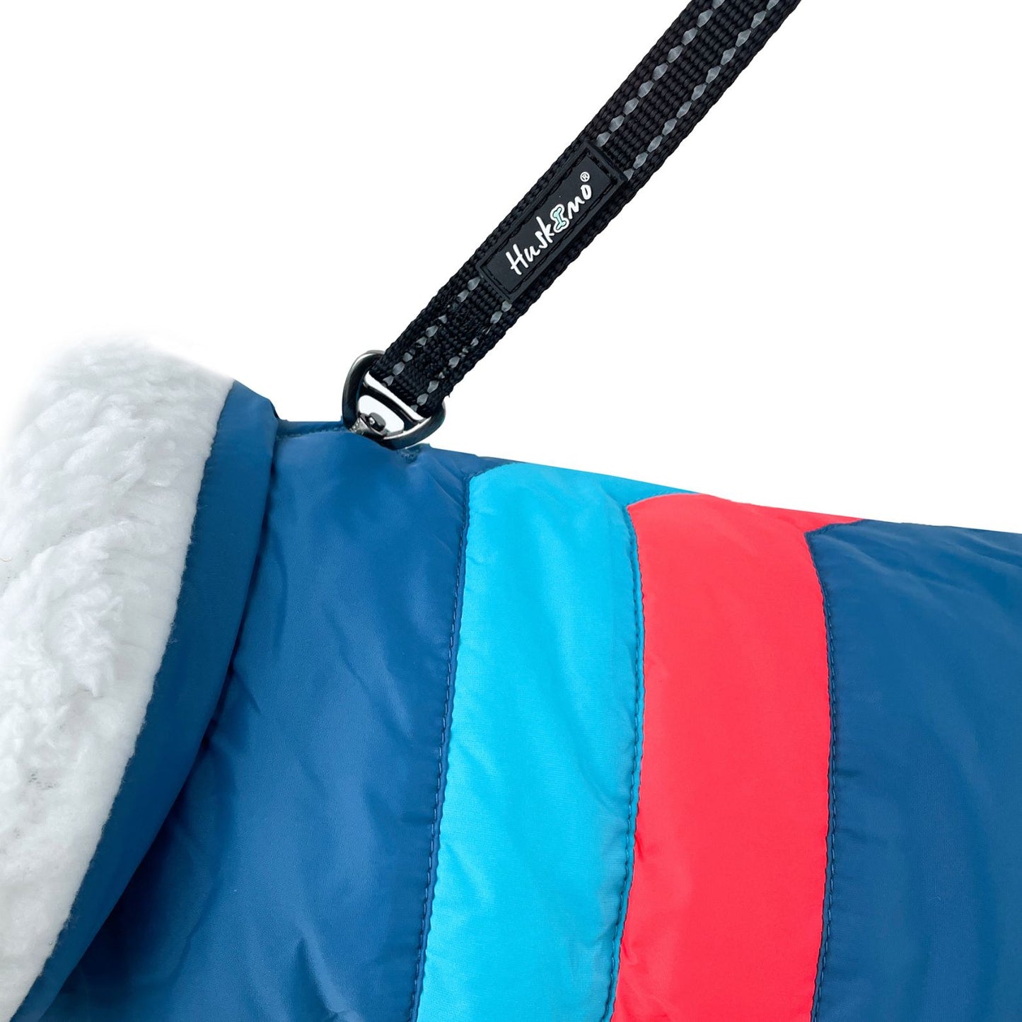 Lightning Bolt Waterproof Dog Coat | Blue