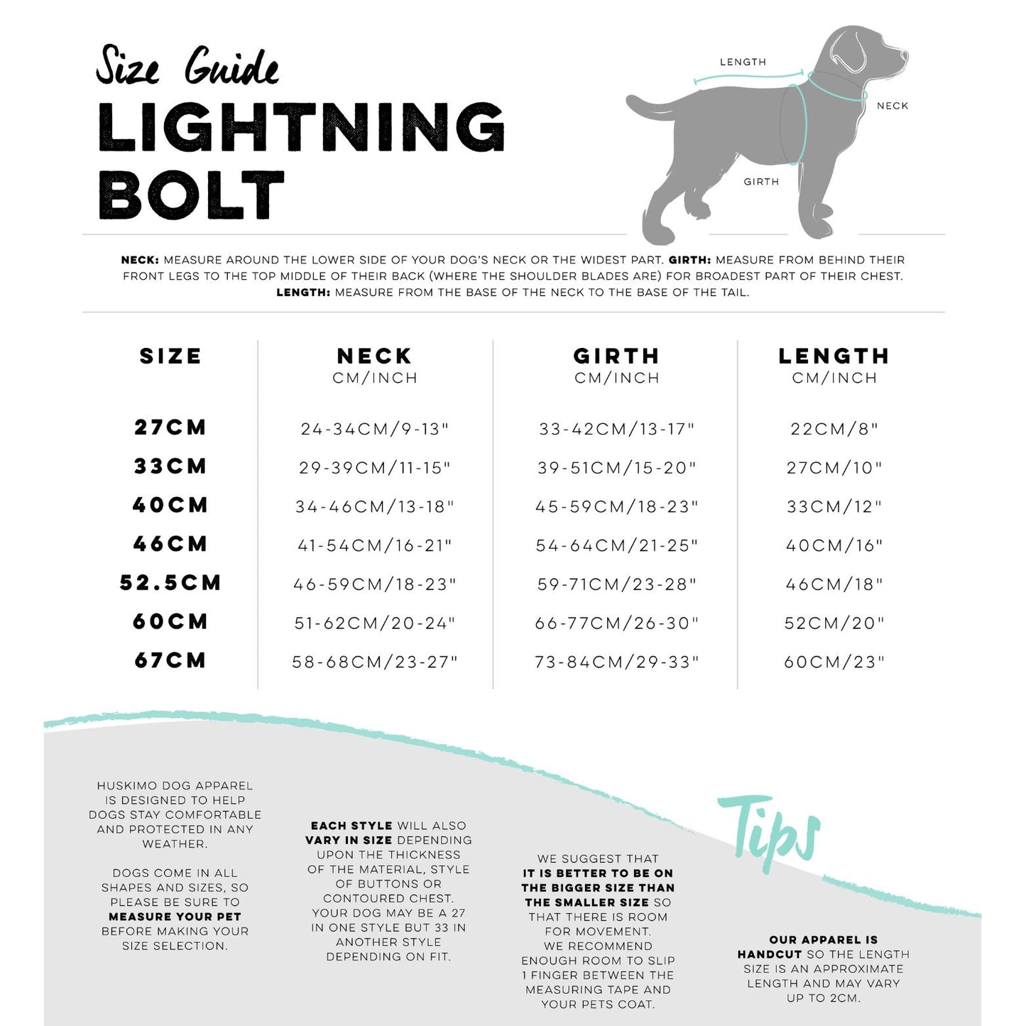 Lightning Bolt Waterproof Dog Coat | Olive