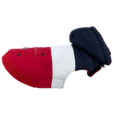 Mt Buller Waterproof Dog Coat | Navy + Red