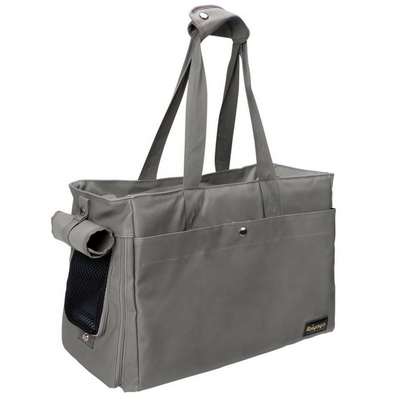 Ibiyaya Canvas Pet Tote Bag | Smoke Grey | Peticular