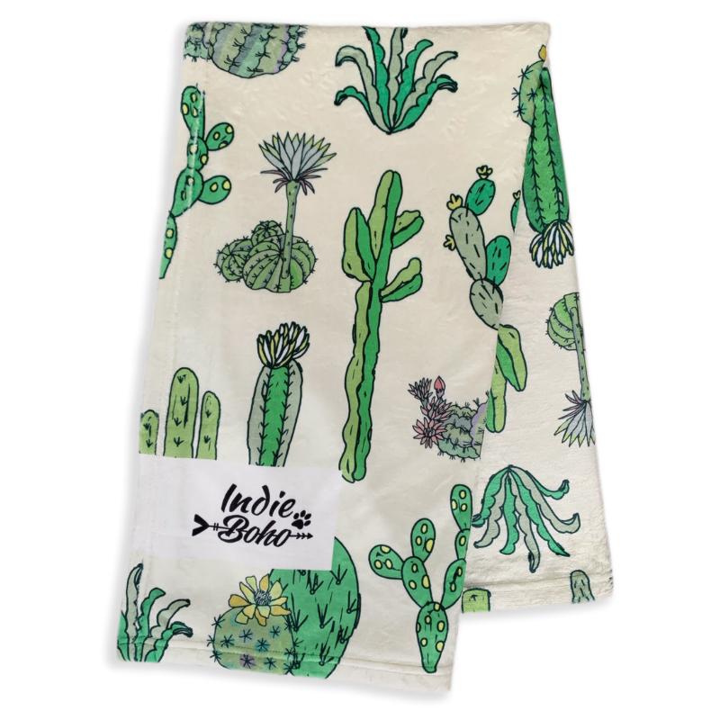 Indie Boho Designer Pet Blanket | Cactus Fusion | Peticular