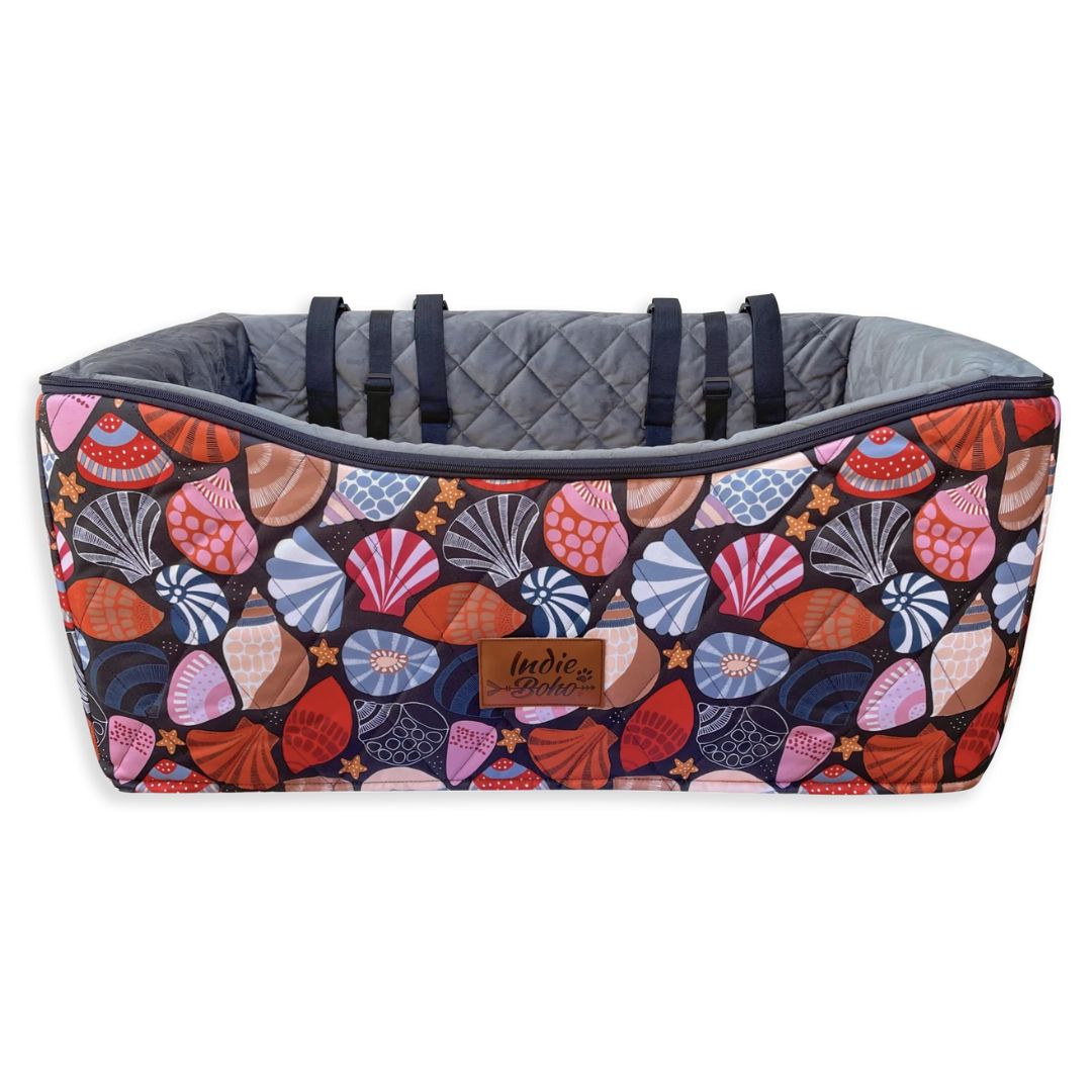 Booster Shell Indie Boho | Car Pet Booster Double Seat | Daydream Shells – Peticular