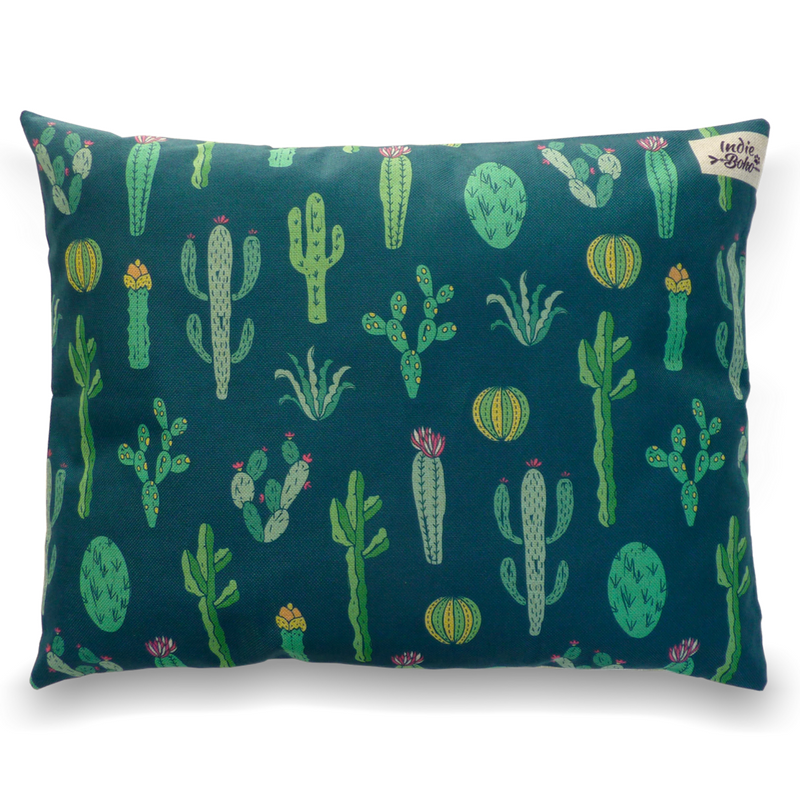 Indie Boho Cushion Pet Bed | Cactus Garden | Peticular