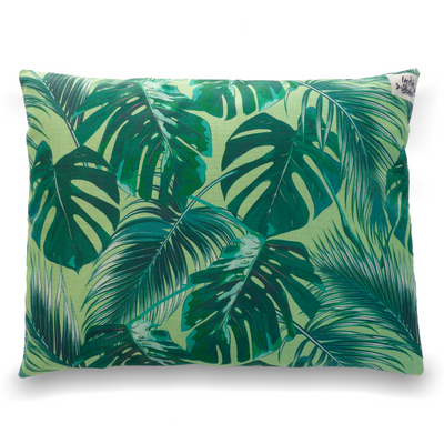 Indie Boho Cushion Pet Bed | Tropical Leaves | Peticular